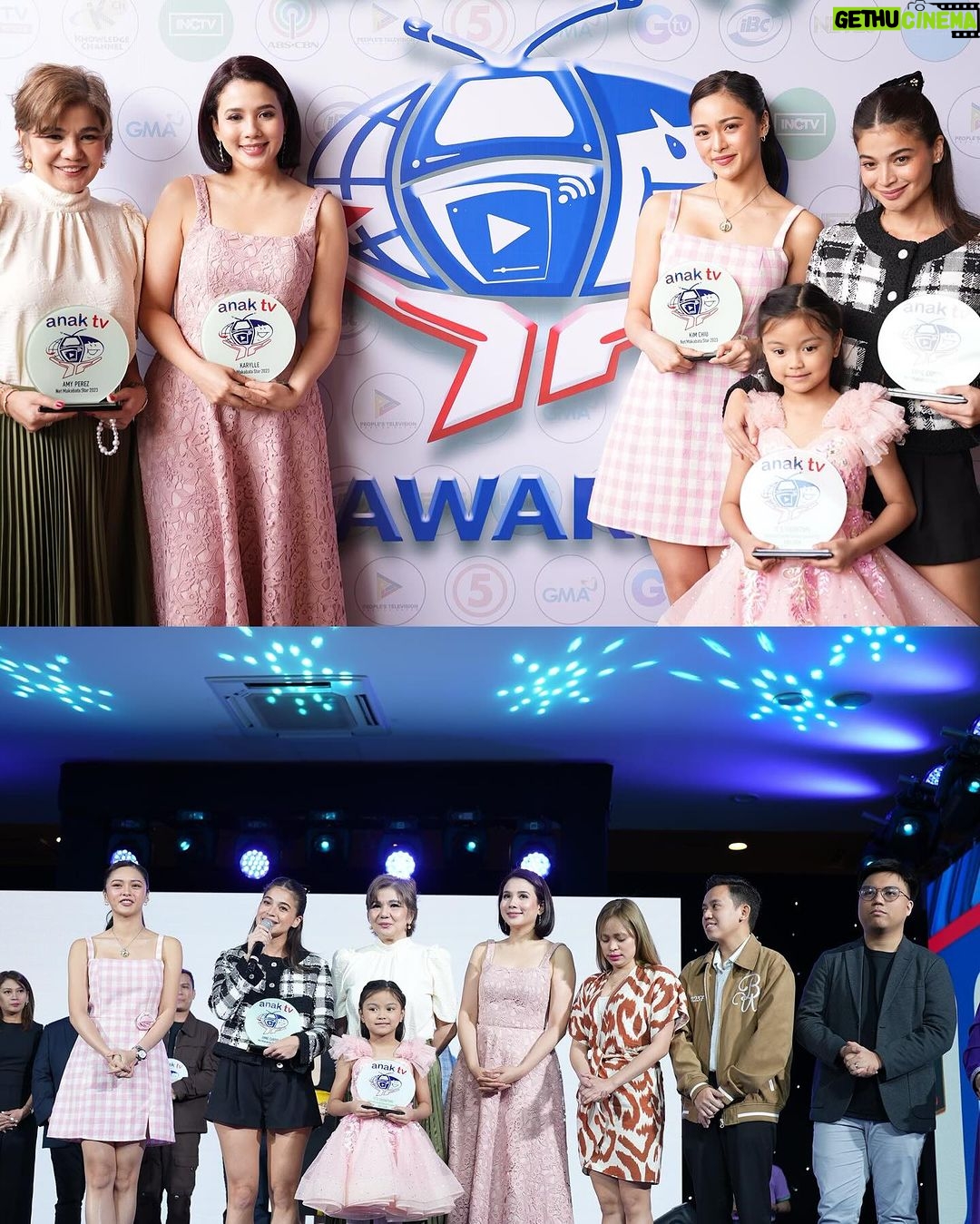 Kim Chiu Instagram - Maraming maraming salamat po sa lahat ng bumubuo ng #AnakTVawards2023 para sa karangalang ito.🩷🙏🏻☺️ Congratulations tyang @amypcastillo ate @anakarylle ate @annecurtissmith @itsshowtimena and @asapofficial fam and sa lahat po ng mga nanalo.☺️✨✨✨