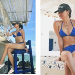Kim Chiu Instagram - SUNSHINE state of MIND!!!💙☀️🌊🙏🏻 Have a great start of the week everyone!!!!😘 #Chiurista #ootdksyc #HMTropicalEssentials @hm ❤️ Mykonos Village, Balesin Island