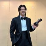 Kim Ji-hun Instagram - _ 상받았습니다 #AAAawards2023 감사합니다 Philippine Arena