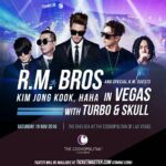 Kim Jong-kook Instagram - Coming up R.M. Bros Concert in Las Vegas [Sat. Nov 19 at The Cosmopolitan of Las Vegas] Ticket informations will be announced through @AbsoluteKpopus / Facebook.com/AbsoluteKpop Stay tuned & will see you soon! 드뎌 #라스베가스 콘서트! 역대급으로 준비중입니다! 꼭 오세요들! #런닝맨 #터보 #하하 #스컬 #김종국 #깜짝게스트 #오지게 #잼있을꺼여요 #ㅋㅋㅋ