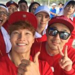 Kim Jong-kook Instagram - The rain made it tough to film but we got it done! #ThankUTeamRed #DJDOC #VIXX #MonstaX #Kpop #RunningMan 비때문에 힘든 촬영이었는데 끝까지 고마워요!! #고마워요빨간팀 #디제이디오씨 #빅스 #몬스타엑스 #런닝맨