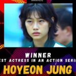 Kim Joo-ryoung Instagram - 👏👏👏 Congrats to the squid game team - congratulations to myself too ~👍 @criticschoice @squidgamenetflix