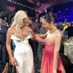 Kim Joo-ryoung Instagram - with @ladygaga 😘#sagawards @squidgamenetflix