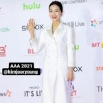 Kim Joo-ryoung Instagram - #2021aaa #스타뉴스 #bestactorwinner 🎉#오징어게임 #한미녀 #김주령 Thank you soooo much❤️
