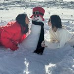Kim Kardashian Instagram – 😍❄️☃️ I promised Kendall I would stop this pose so enjoy while while u can 😘✌🏼