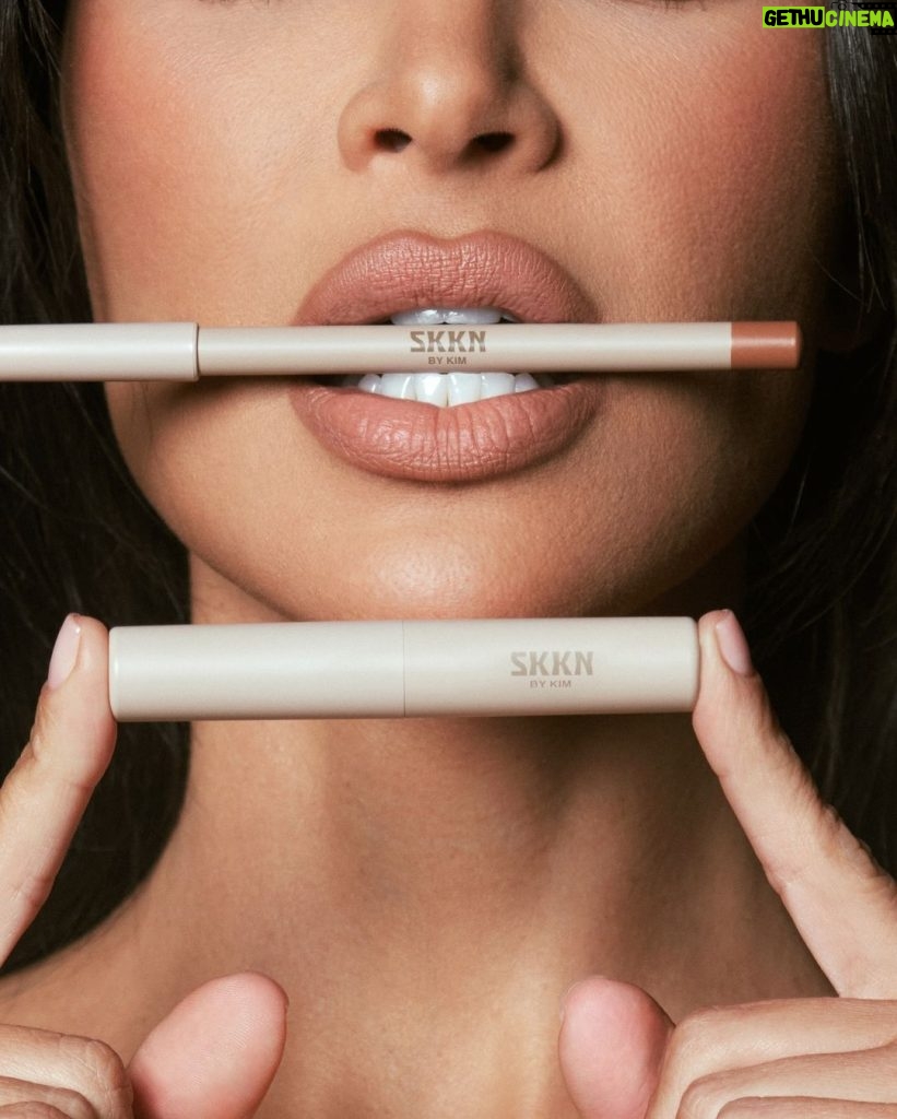 Kim Kardashian Instagram - Lip Liner 💋 Soft Matte Lip Color I’m wearing Lip Liner in NUDE 08 and Soft Matte Lip Color in NUDE 03. Makeup launches on January 26th at 9AM PST. Join the waitlist at SKKNBYKIM.com