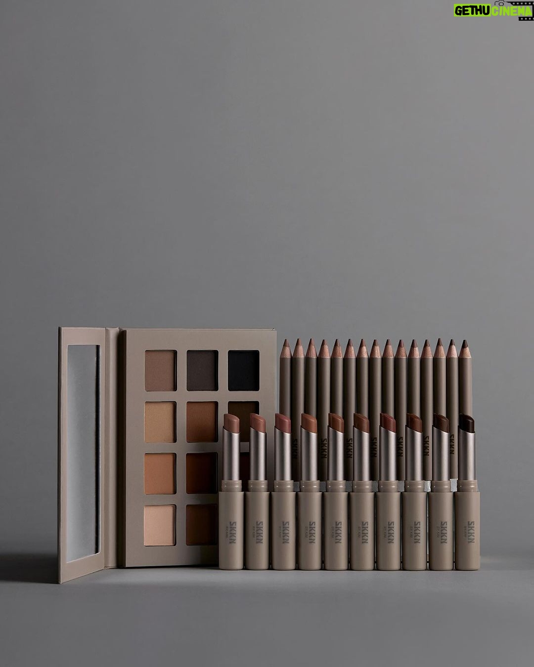 Kim Kardashian Instagram - Coming to your makeup bags on January 26th: 💄Soft Matte Lip Color A full-coverage matte lipstick that delivers full-impact pigment and a blurred airbrushed finish. Available in 10 classic nudes. 💋Lip Liner A long-wear matte lip pencil that defines and enhances the shape of your lips. Available in 15 classic nudes. 🩶Classic Mattes Eyeshadow Palette 12 universally flattering, warm and cool nude shadows in velvety matte finishes designed to define, contour, and sculpt the eyes. Join the waitlist at SKKNBYKIM.com