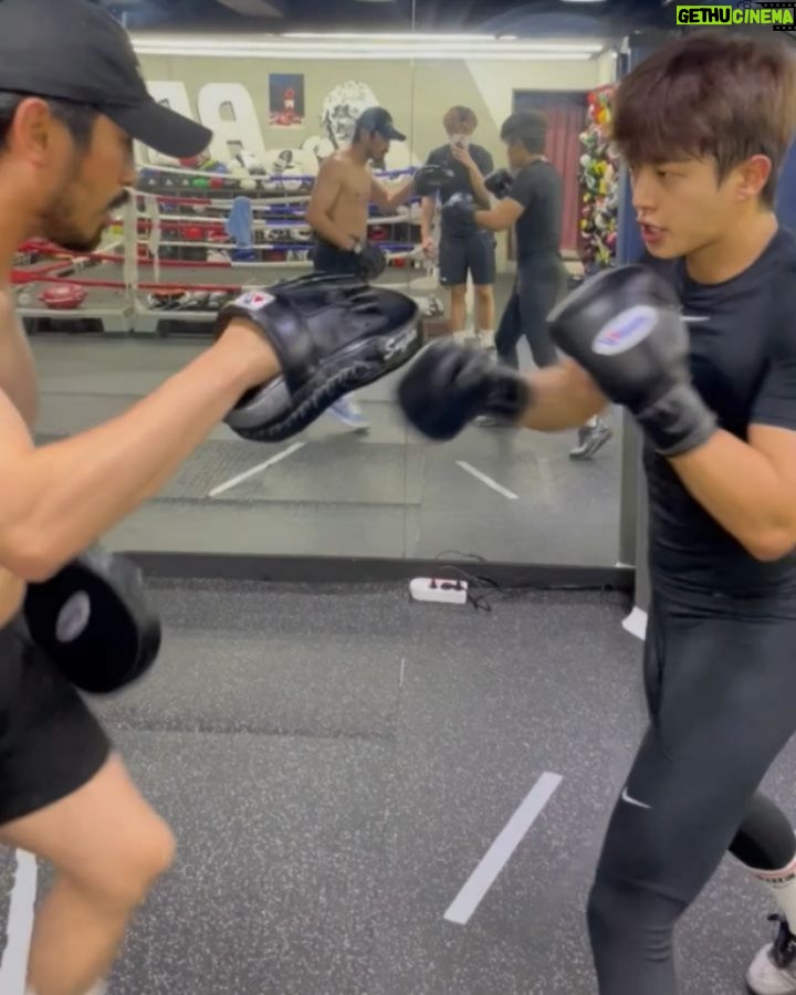 Kim Min-seok Instagram - SNIPER🔫 X SHARK🦈 @lovewook_ 술복싱쟁이와의 훈련. 땀흘리자!