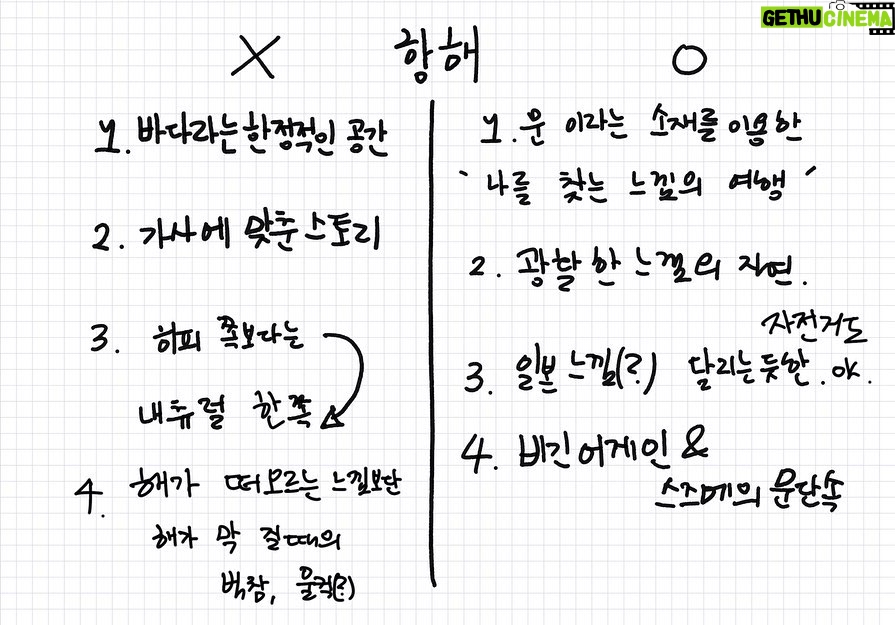 Kim Se-jeong Instagram - 항해의 조각 (내가 생각했던 항해의 이미지)