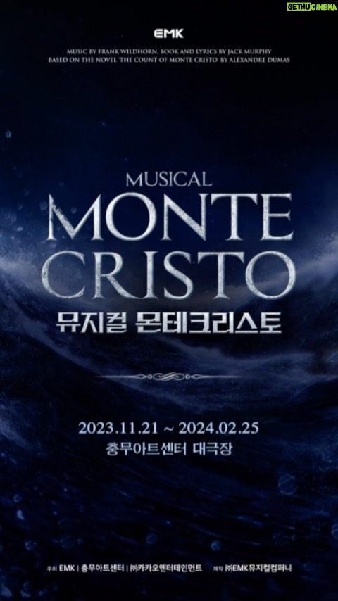 Kim Sung-cheol Instagram - 뮤지컬 몬테크리스토 충무아트센터 대극장 2023.11.21-2024.02.25