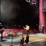 Kim Woo-sung Instagram - The night my voice was shit but didn't matter cause Blackroses sing better than me 🤷🏻‍♂️ Lollapoolza - Grant Park Chicago