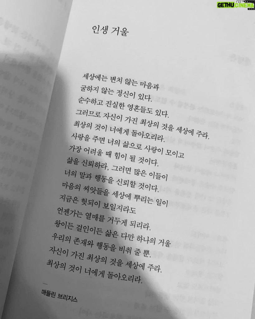 Kim You-jung Instagram - 마음의 씨앗
