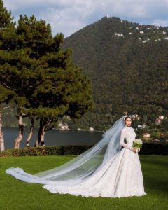 Kimberly Ann Voltemas Instagram - Beyond a dream come true. Words cannot express how incredibly thankful I am to be able to wear this exquisite dress on the most special day of my life by the House of Dior, Maria Grazia, I will always be forever grateful. I would also like to thank the atelier for the countless hours of love. I am absolutely in LOVE with this dress 🤍 @dior @mariagraziachiuri Lake Como, Italy