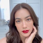 Kimberly Ann Voltemas Instagram - Counting down to festive seasons and I am so ready! See how I create the look for this Christmas and New Years with @hourglasscosmetics I‘m using Veil Hydrating Skin Tint • Vanish Airbrush Concealer • Ambient Lighting Blush – At Night • ScatteredLightGlitterEyeshadow- Ray • Unlocked Satin Creme Lipstick – Red 0 • Phantom Volumizing Glossy Balm - Thrill Available at Line Official Account @hourglasscosmetics #HourglassCosmeticsThailand