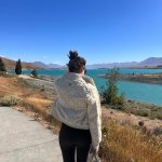 Kimberly Ann Voltemas Instagram - Messy hair I don’t care 🤎🩵🩷🧡 Peppers Bluewater Resort, Lake Tekapo