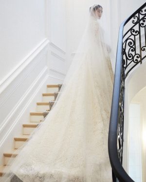 Kimberly Ann Voltemas Instagram - Beyond a dream come true. Words cannot express how incredibly thankful I am to be able to wear this exquisite dress on the most special day of my life by the House of Dior, Maria Grazia, I will always be forever grateful. I would also like to thank the atelier for the countless hours of love. I am absolutely in LOVE with this dress 🤍 @dior @mariagraziachiuri