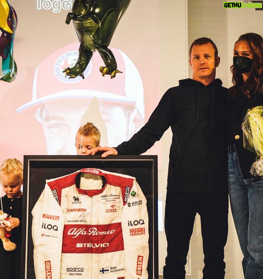 Kimi Räikkönen - 575K Likes - Thank you everyone for a night to remember. Thank you everyone for all the years together. Thank you for your hard work. Thank you for all the memories. You are good people. Sincerely Kimi @alfaromeoracingorlen