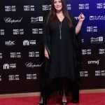Kinda Alloush Instagram - From the red carpet of my movie Nezouh @ the RedSea Film Festival.. 😍😍❤️❤️ @redseafilm Styled by my very special @yasmineeissa Dress @tallermarmo Jewelry @azzafahmy Makeup @furatabaalkhail Hairdresser @reem.hammami.11 Thank u @mad_solutions