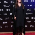 Kinda Alloush Instagram - From the red carpet of my movie Nezouh @ the RedSea Film Festival.. 😍😍❤️❤️ @redseafilm Styled by my very special @yasmineeissa Dress @tallermarmo Jewelry @azzafahmy Makeup @furatabaalkhail Hairdresser @reem.hammami.11 Thank u @mad_solutions