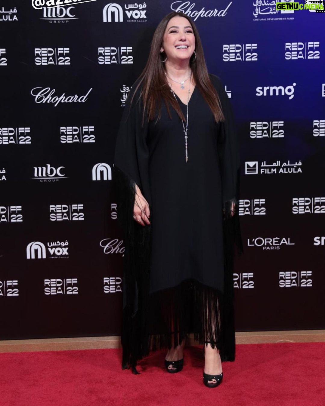 Kinda Alloush Instagram - From the red carpet of my movie Nezouh @ the RedSea Film Festival.. ππβ€οΈβ€οΈ @redseafilm Styled by my very special @yasmineeissa Dress @tallermarmo Jewelry @azzafahmy Makeup @furatabaalkhail Hairdresser @reem.hammami.11 Thank u @mad_solutions