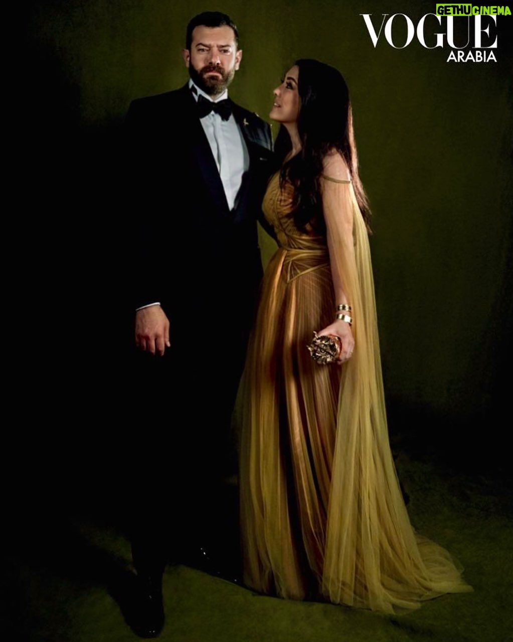 Kinda Alloush Instagram - ❤️❤️🧡🧡💛💛 @voguearabia @amryoussefofficial