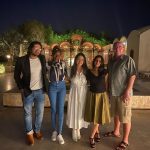 Kinda Alloush Instagram - With the best jury members ever.. the short film competition jury.. ❤️❤️❤️ مع أعضاء لجنة تحكيم الأفلام القصيرة في مهرجان الجونة السينمائي.. سعدت جداً بالتعرف عليهم والعمل معهم @elgounafilmfestivalofficial #Gff20 @alifazal9 @mez832002 @amari.raja guillaume de seille La Maison Bleue, El Gouna