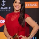 Kinda Alloush Instagram - ❤️❤️❤️ Styling by @yasmineeissa Designer @doniaashrycouture Jewllery @lailawahbajewelry Makeup by @by_maiayman Photo credit to @maged_helal Hairdresser @haithamdahab00 #Gff20 @elgounafilmfestivalofficial El Gouna, Red Sea