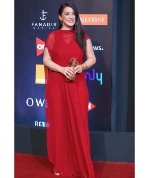 Kinda Alloush Instagram - ❤️❤️
Styling by @yasmineeissa 
Designer @doniaashrycouture 
Jewllery @lailawahbajewelry 
Makeup by @by_maiayman 
Photo credit to @karim_abdelaziz_photography 
Hairdresser @haithamdahab00 
#Gff20 @elgounafilmfestivalofficial