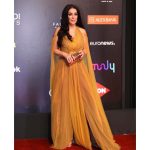 Kinda Alloush Instagram - 💛💛💛💛 ‏@elgounafilmfestivalofficial #gff20 ‏Styling by @yasmineeissa ‏Dress by @hassidrissofficial ‏Makeup @by_maiayman ‏Jewelery by @dimajewellery ‏Photography @mongiphg ‏Clutch by @okhtein ‏Hairdresser @haithamdahab00 represented by ‏@mad_solutions