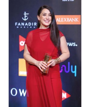 Kinda Alloush Instagram - ❤️❤️
Styling by @yasmineeissa 
Designer @doniaashrycouture 
Jewllery @lailawahbajewelry 
Makeup by @by_maiayman 
Photo credit to @karim_abdelaziz_photography 
Hairdresser @haithamdahab00 
#Gff20 @elgounafilmfestivalofficial