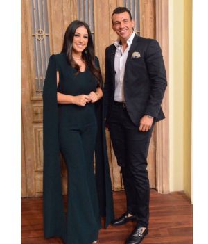 Kinda Alloush Instagram - Thank you all for the great feedback.. 😍😍❤️❤️💚💚
And a huge thanks to my golden team 
Stylist @yasmineeissa 
Jumpsuit designer @shahiralasheen 
Makeup artist @donia_sedky 
Jewelery @dimajewellery 
Hairdresser @haithamdahab00 
#كندة_علوش