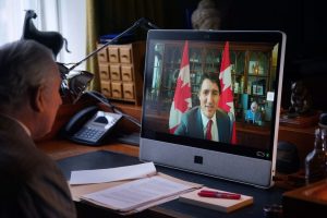 King Charles III of the United Kingdom Instagram - 🇨🇦 This afternoon, His Majesty The King had an audience with the Prime Minister of Canada, Justin Trudeau, via video link. Buckingham Palace