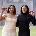 King Charles III of the United Kingdom Instagram - From somersaults 🤸‍♀️ and stories 📚, to sculptures 👩‍🎨 and strawberries 🎾🍓… Congratulations to all who received honours at Windsor Castle today! 1: Artist, illustrator and author @charliemackesy was presented with an OBE for services to art and literature. 2: Sisters @elliedownie and @bdownie92 were each made MBE for services to gymnasts and to the sport of gymnastics. 3: Ian Hewitt, lately Chairman of @wimbledon, was presented with an MBE for services to tennis and charity. 4: Sculptor and Artist @_valdajackson was made MBE for services to art.