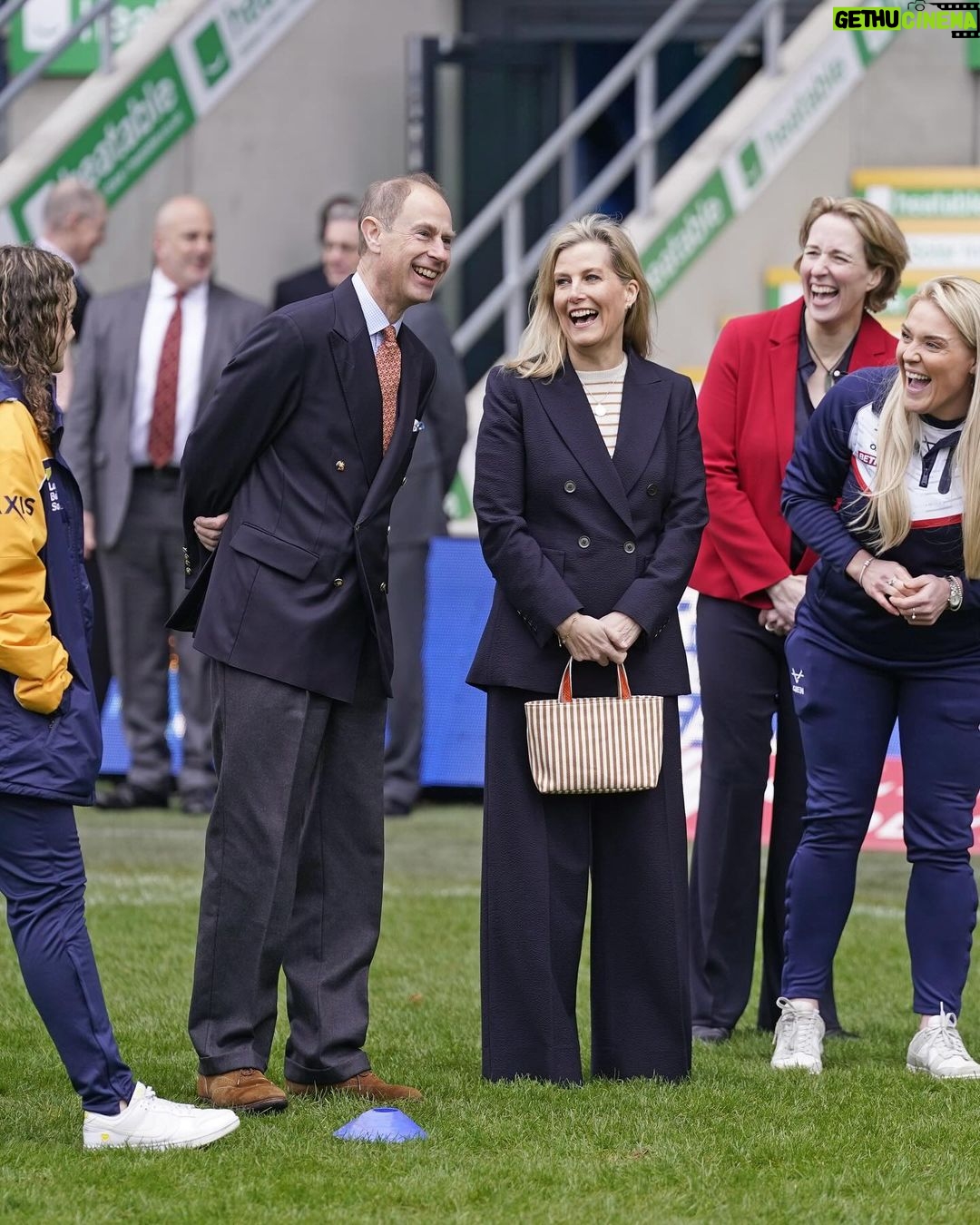 King Charles III of the United Kingdom Instagram - The Duke and Duchess of Edinburgh have visited Headingley Stadium in Leeds, to attend the Community Sport and Recreation Awards. 🏉 During the visit, Their Royal Highnesses spoke to Leeds Rhinos female players and girls, who were taking part in Rugby League drills, before joining the Awards ceremony which recognises those changing lives through grassroots sport. The Duke is President of the Sports and Recreation Alliance, a role he took over from his father The late Duke of Edinburgh, in 2009.