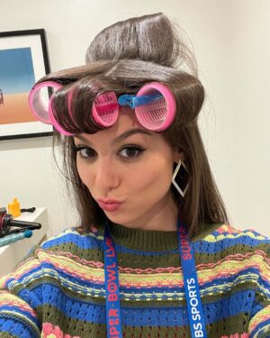 Kira Kosarin Instagram - a week in Vegas filming @nfl #SuperbowlLVIII content for @cbssports x @nickelodeon x @paramountplus . 

On Sunday, Nickelodeon is airing the big game in augmented reality to be Live from Bikini Bottom - complete w commentary from Spongebob and Patrick. 

Catch me & @jackgriffo presenting in the hours before and throughout the game, leading up to the WORLD PREMIERE of the TRAILER for our new movie Thundermans Return right before halftime 💚🏈