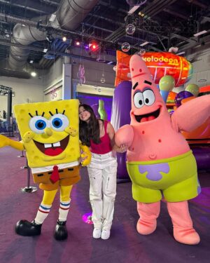 Kira Kosarin Instagram - a week in Vegas filming @nfl #SuperbowlLVIII content for @cbssports x @nickelodeon x @paramountplus . 

On Sunday, Nickelodeon is airing the big game in augmented reality to be Live from Bikini Bottom - complete w commentary from Spongebob and Patrick. 

Catch me & @jackgriffo presenting in the hours before and throughout the game, leading up to the WORLD PREMIERE of the TRAILER for our new movie Thundermans Return right before halftime 💚🏈