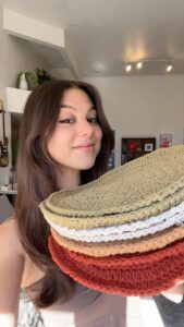 Kira Kosarin Instagram - #crochet #placemats my fave project yet :’) what should i make next? #diy