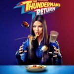 Kira Kosarin Instagram - justice is served 🍝⚡️💙 #TheThundermansReturn coming March 7 to Nickelodeon and streaming on @paramountplus