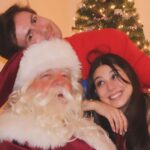 Kira Kosarin Instagram - happy chrimbo from me, the giant polar bear, airplane santa, banana, max, and ellie bellie