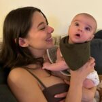Kira Kosarin Instagram - stole ur bebe @morganonair @dannaytompkins 👶🏻 first time meeting lil henry🥹