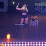 Kira Kosarin Instagram - neon workouts & making lavender bouquets for all my friends era 🌸🩰🦄🧚🏼‍♀️🪄