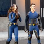 Kira Kosarin Instagram - Thundermans Return now streaming on @paramountplus 💙⚡️ 1) mountain top sisters 2) last looks 3) 🍎🌳 4) my badass stunt double 5) table read 6) casual superhero behavior 7) “remember that time” 8) big thundertwin energy 9) heading to the door to the living room set to see if for the first time on day 1. all the feels. 10) 💙⚡️ Streaming Now