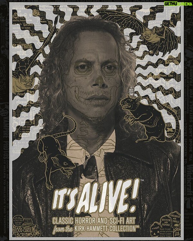 Kirk Hammett Instagram - #fbf @brianewing 🦇♥️🙌♥️🦇