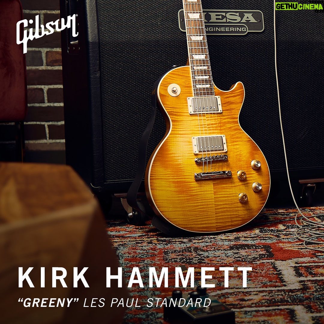 Kirk Hammett Instagram - Excited to introduce the Kirk Hammett “Greeny” Les Paul Standard ! NOW available as a core model through the Gibson craftory in Nashville. To be able to share some of that mojo which ‘Greeny’ has means a lot to me. It’s exciting to know that anyone can experience some of that ‘Greeny’ magic. I truly think these models are just as inspiring as the original and hope you do too! See more over at @gibsonguitar and get yours now at Gibson.com ! #gibson #greeny #lespaul