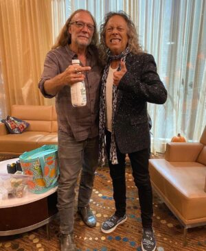 Kirk Hammett Instagram - It bears repeating … Then and now !! Happy birthday @gnicotero 🔥🔥🔥