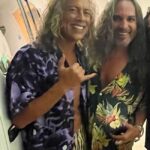 Kirk Hammett Instagram - Happy Bday to one of my bestest friends in the whole universe and beyond - I love you so much bro and am so grateful to be able to be your brother and to experience so much together , hope you have a marvelous day and many more like this , Much LOVE and ALOHA !!!! @bonsloth 🤘🙌🖤⚡️🖤🙌🤘