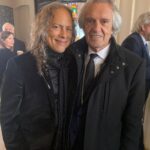 Kirk Hammett Instagram - It was with much humility and gratitude to be able to meet Mr John McLaughlin this weekend , a great and true Maestro in my world !!! Thank you @rosshalfin for the photo 🙏