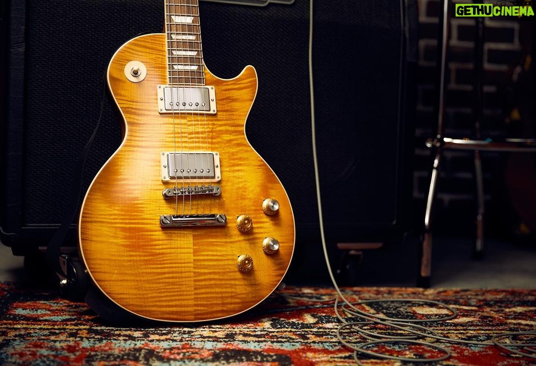 Kirk Hammett Instagram - NOW available as a core model through the Gibson craftory in Nashville, the @kirkhammett “Greeny” Les Paul Standard. Get yours now at the #linkinbio or Gibson.com! “To be able to share some of that mojo which ‘Greeny’ has means a lot to me. It’s exciting to know that anyone can experience some of that ‘Greeny’ magic. I truly think these models are just as inspiring as the original and hope you do too!” – Kirk Hammett A 1959 Les Paul Standard is one of the most coveted and valuable guitars ever, but one particular example, “Greeny,” is famous for both its incredible story and its iconic sound. Originally owned by Peter Green, Greeny was used throughout his time with Fleetwood Mac and started as a bright cherry red sunburst, but after countless shows, it faded to a pale-yellow color. Greeny’s distinctive sound is partially from the out-of-phase middle switch position due to the neck pickup’s reversed magnetic polarity. In the 1970s, Peter sold Greeny to Gary Moore, who used it for three decades with Thin Lizzy and as a solo artist, even recording an album titled “Blues for Greeny.” After years together, Greeny was sold and temporarily retired, left waiting for a chance to return to the stage. Now owned by Kirk Hammett, Greeny has officially passed through the hands of three legendary guitarists. Now you can add your own chapter to the legend of Greeny. #gibson #kirkhammett #greeny #lespaul