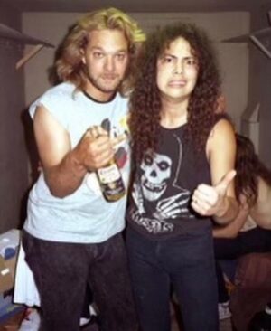 Kirk Hammett Instagram - It bears repeating … Then and now !! Happy birthday @gnicotero 🔥🔥🔥