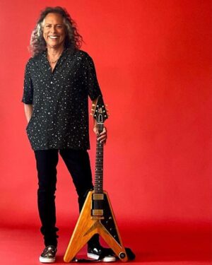 Kirk Hammett Instagram - Just a little photo jam with @rosshalfin